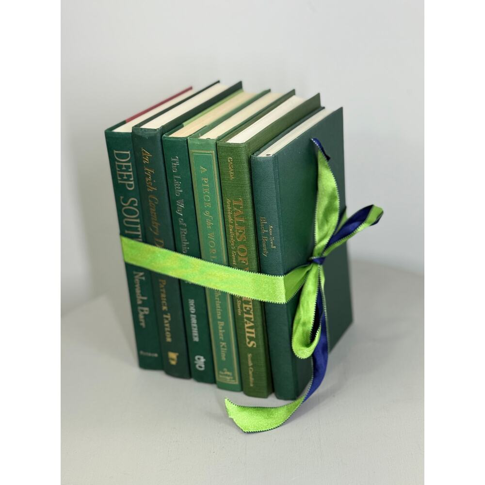 Vintage ombré effect green Decorative Book collection